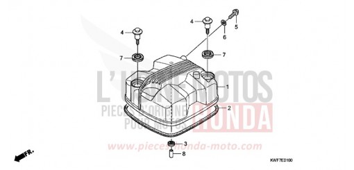 CYLINDER HEAD COVER CBF125MD de 2013
